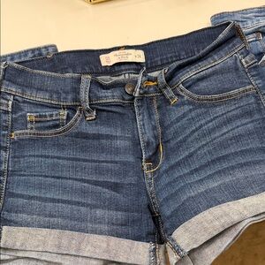 Abercrombie & Fitch Indigo Denim Shorts set 3 shorts